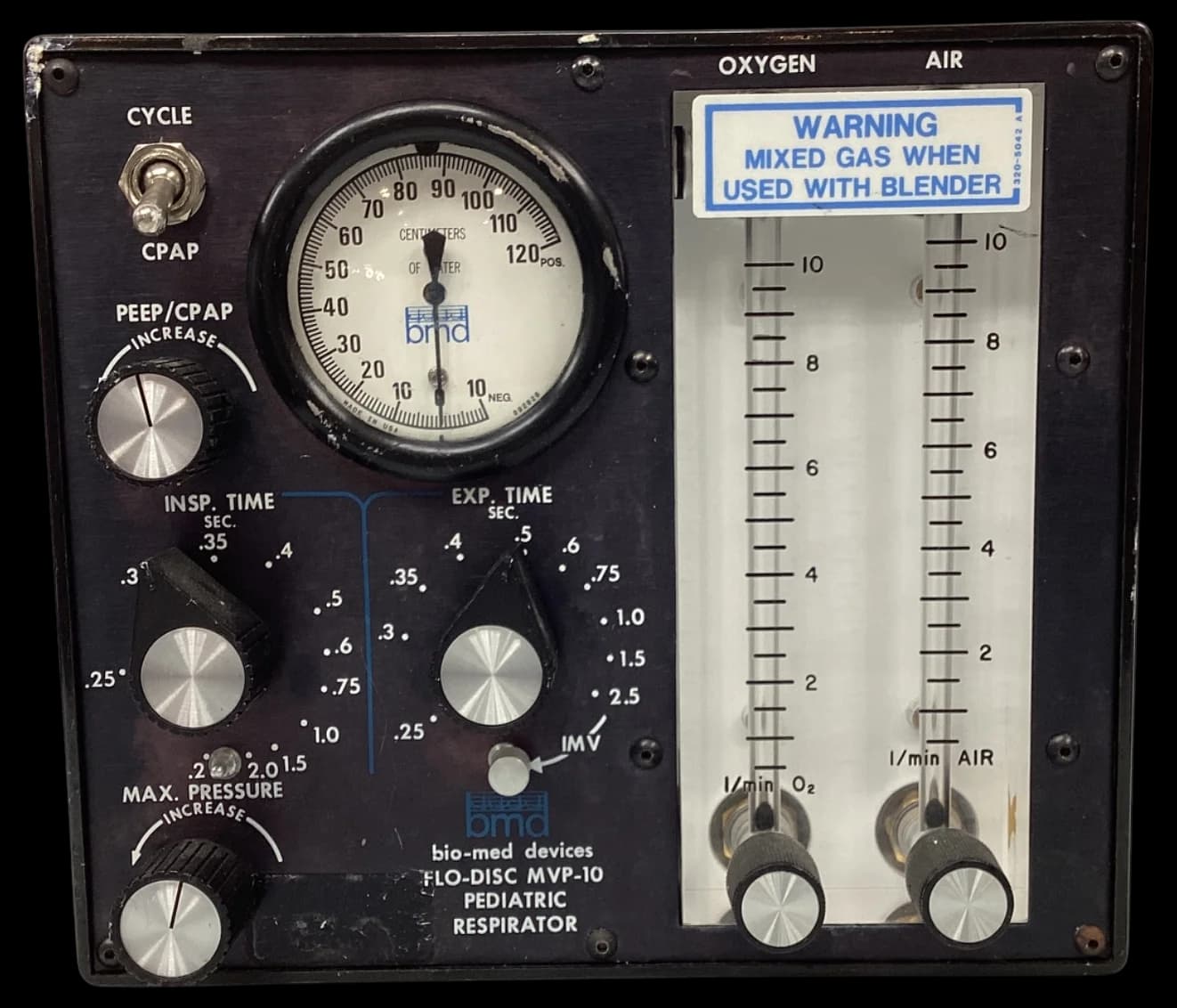 BIO-MED DEVICES MVP-10 Anesthesia ventilator