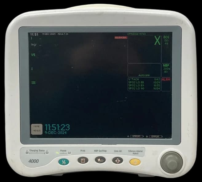 GE Dash 4000 EKG monitor