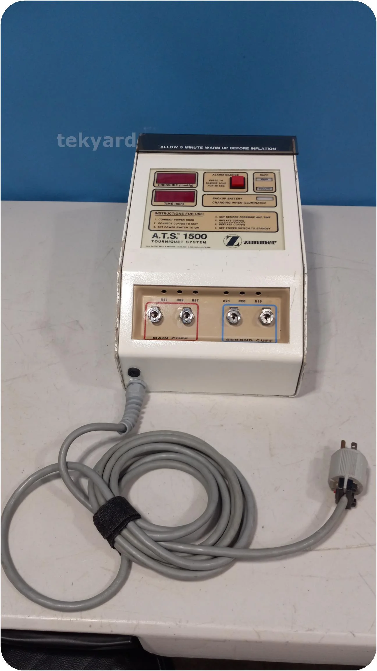 ZIMMER ATS 1500 Medical tourniquet