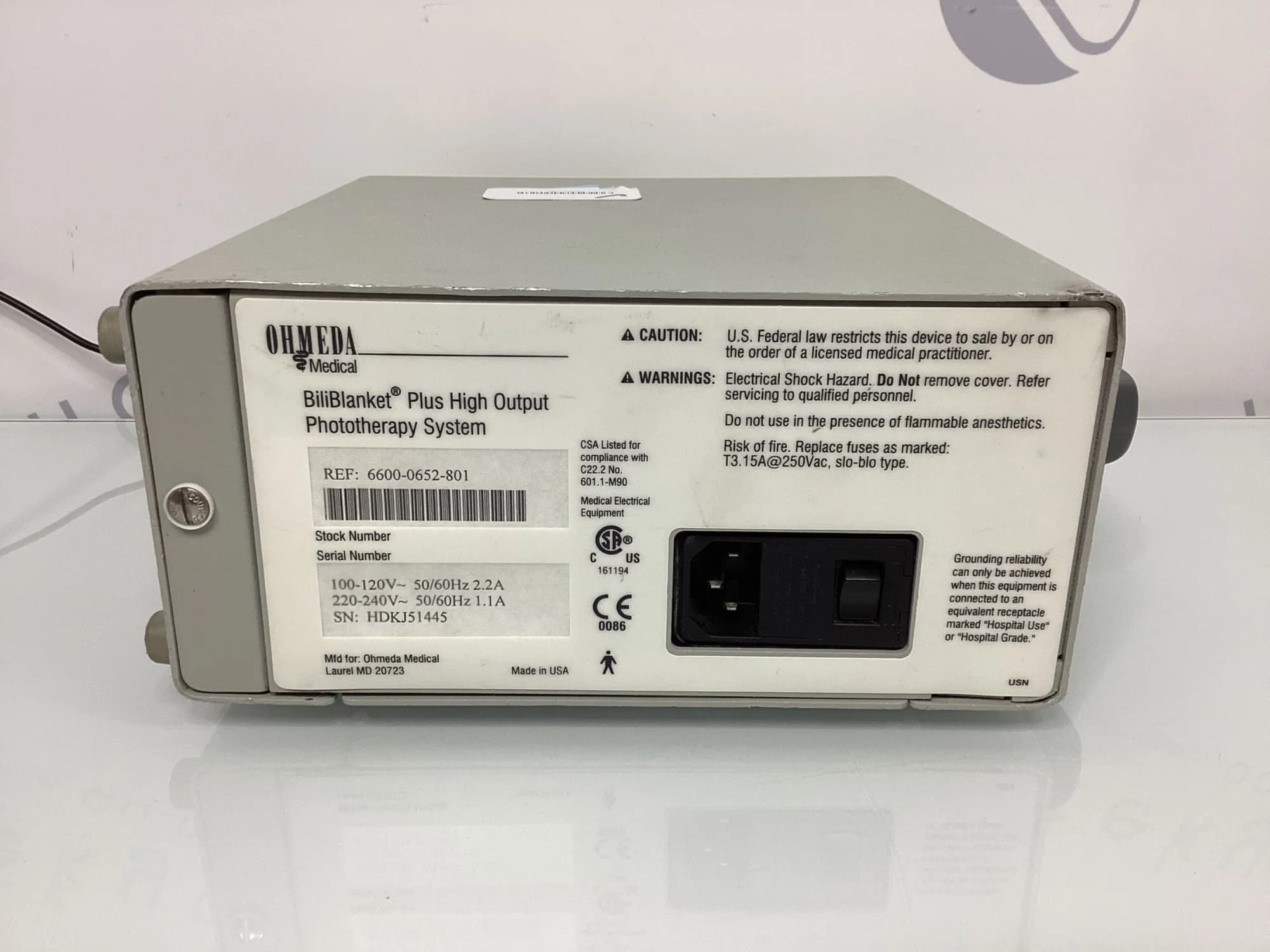 DATEX-OHMEDA Biliblanket Plus Phototherapy/Heater