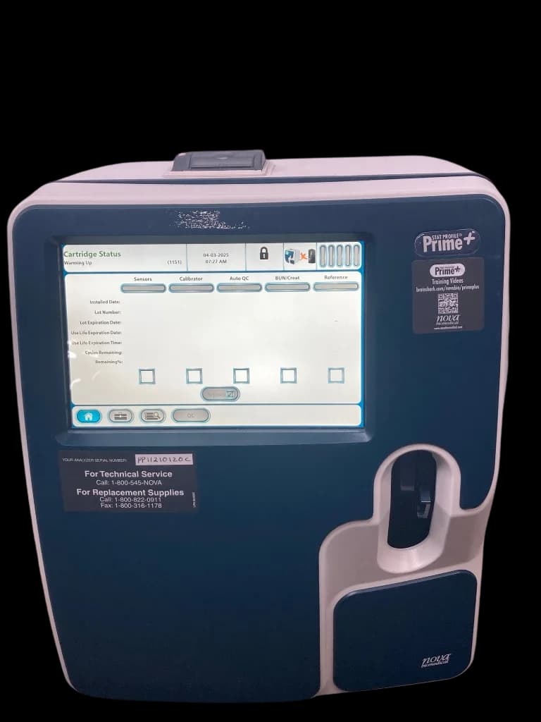 NOVA BIOMEDICAL Stat Profile Prime Plus Blood Gas Analyzer