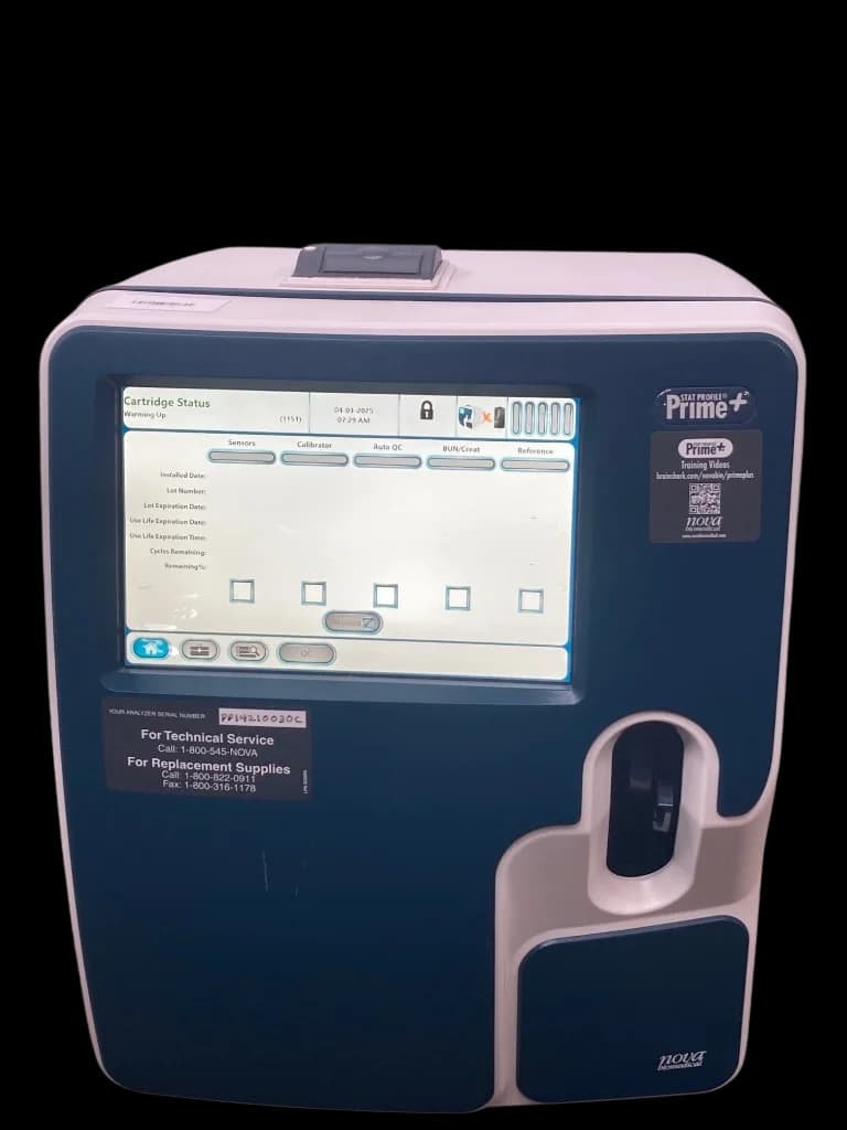 NOVA BIOMEDICAL Stat Profile Prime Plus Blood Gas Analyzer