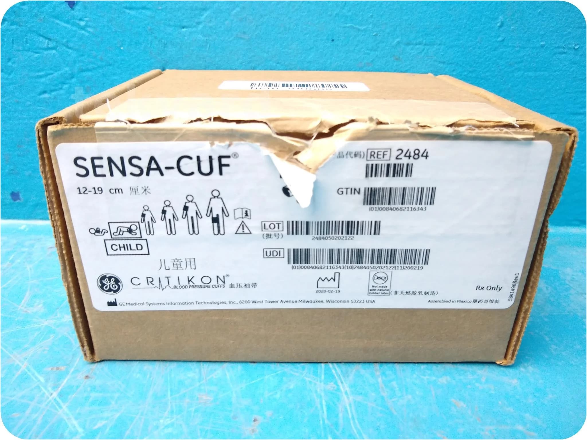 GE Critikon SENSA-CUF 2484 Sphygmomanometer cuff