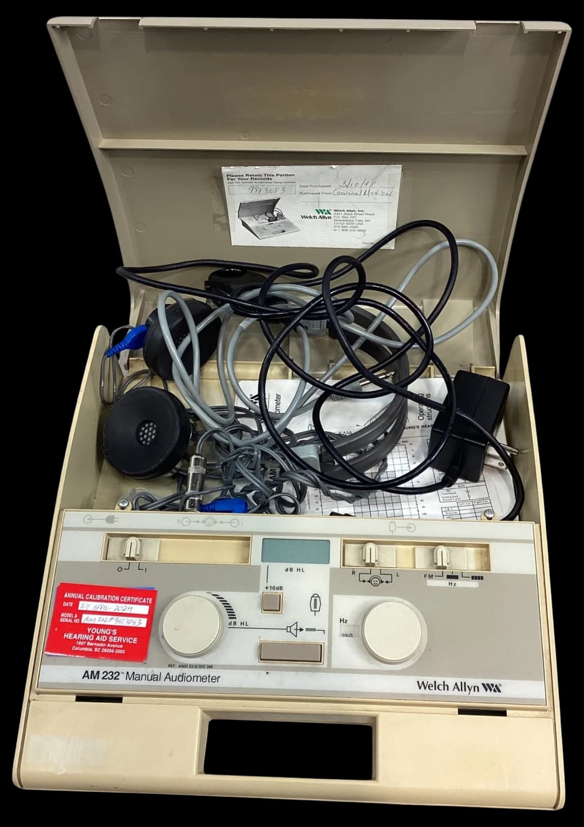 WELCH ALLYN AM 232 Audiometer
