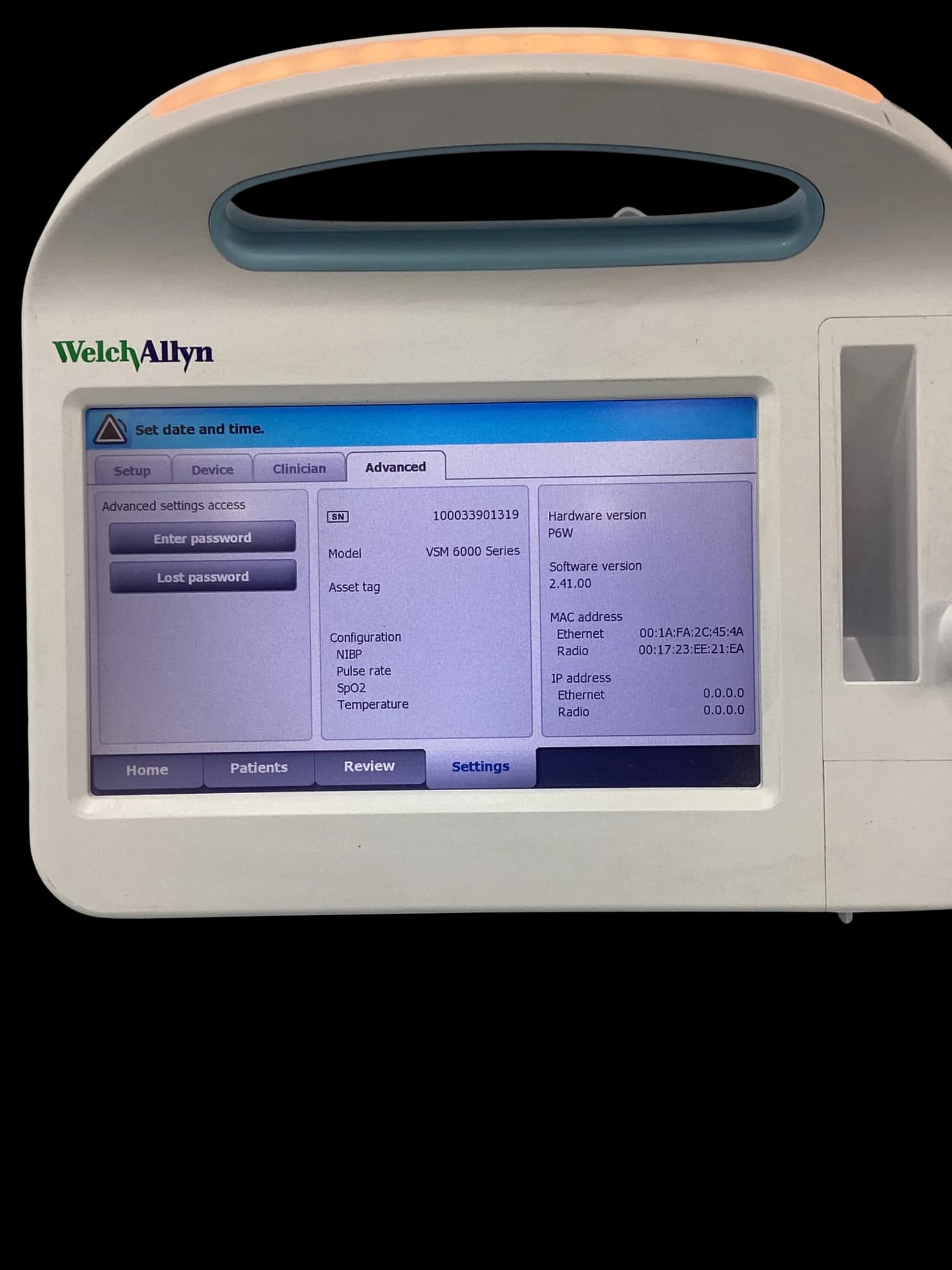 WELCH ALLYN Connex 6000 Series 68MXTX Vital signs monitor
