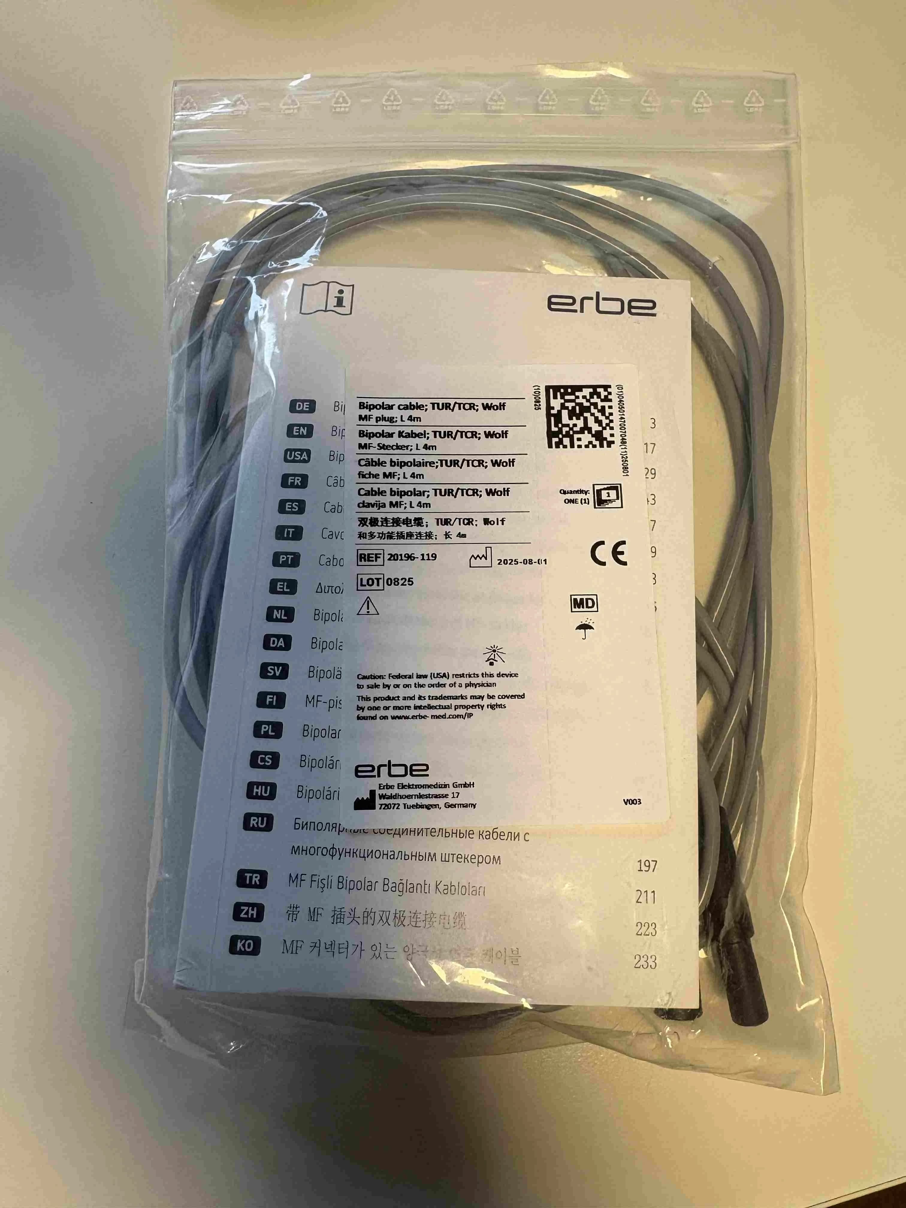 ERBE 20196-119 Medical Cable
