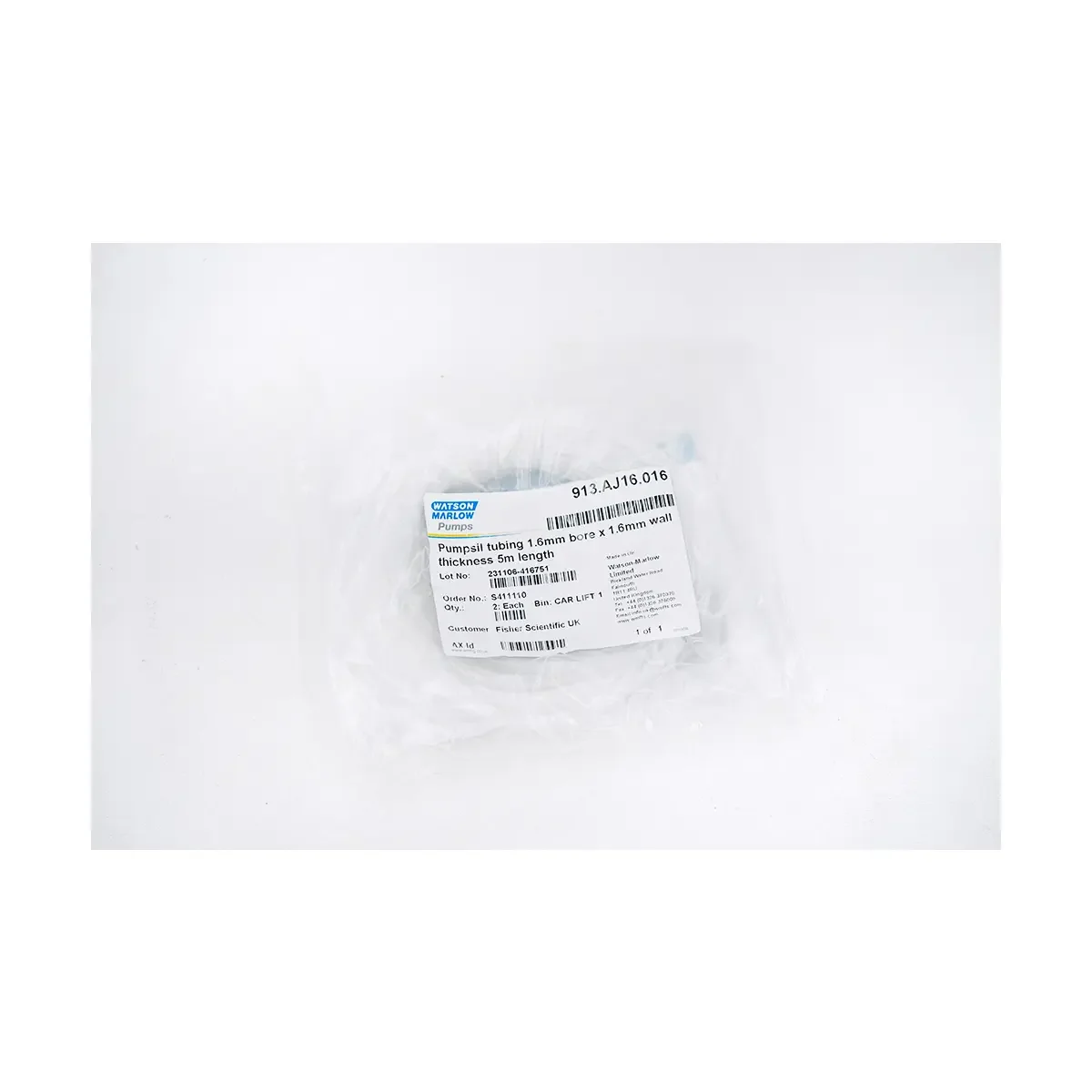 WATSON MARLOW 913.AJ16.016 Laboratory supplies