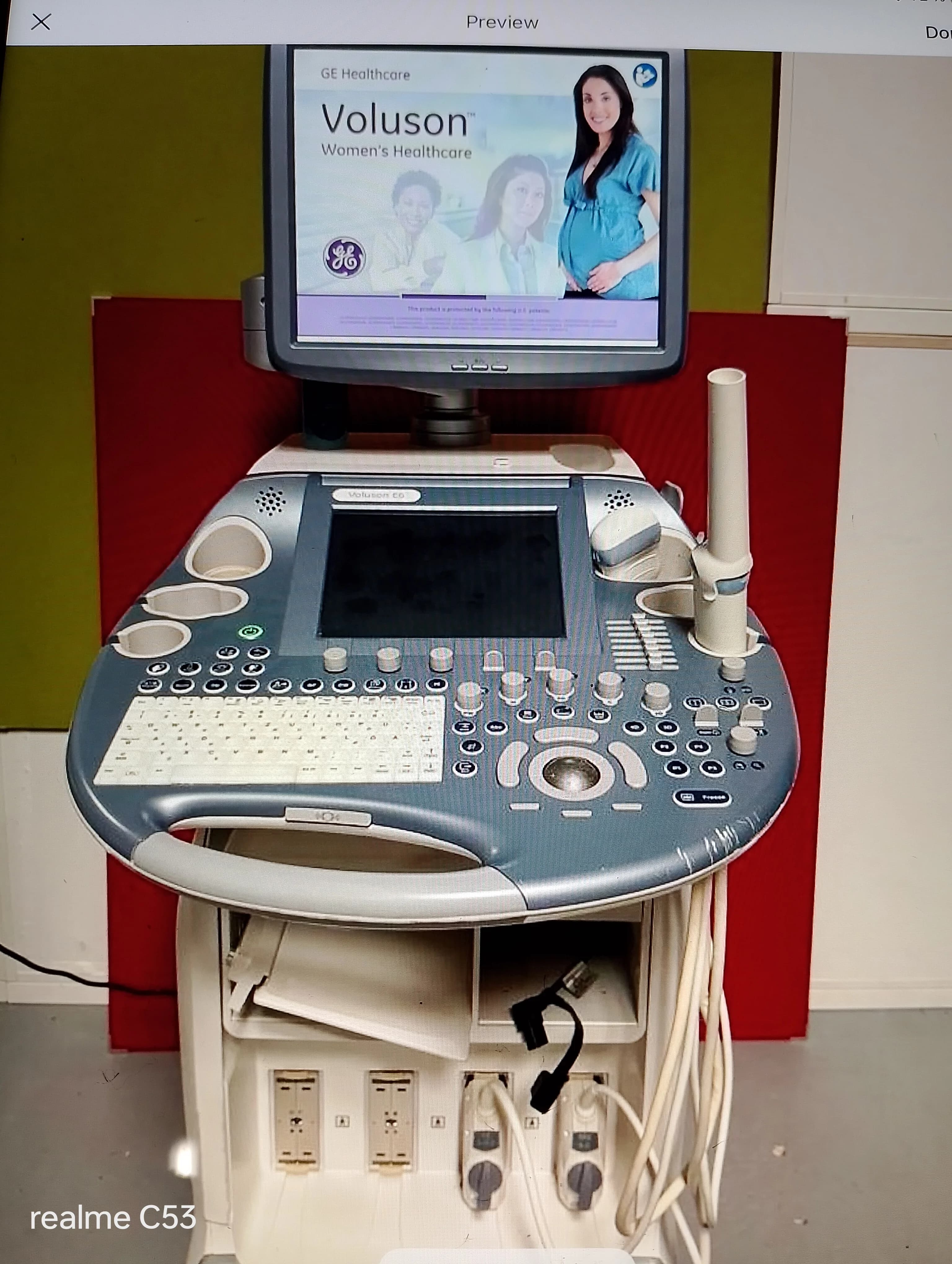 GE Voluson E6 Ultrasound Machine