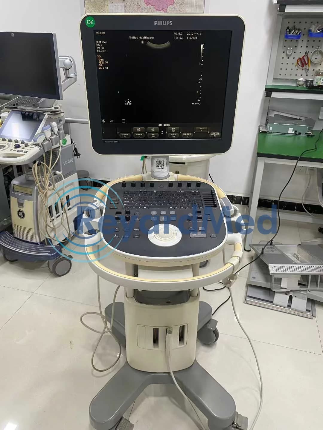 PHILIPS ClearVue 580 Ultrasound Machine