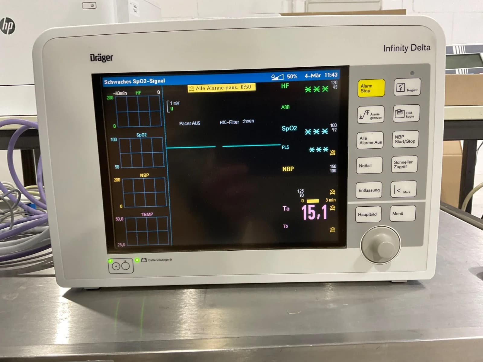 DRAGER Infinity Delta EKG monitor
