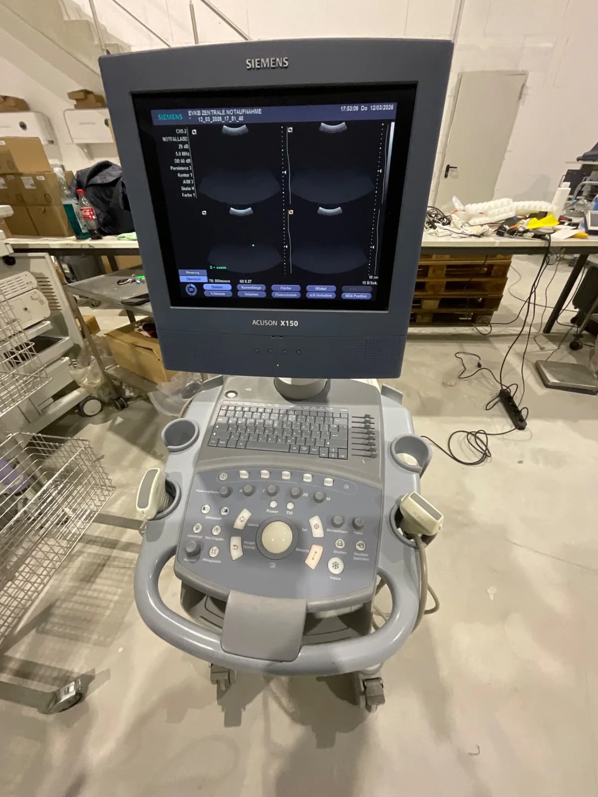 SIEMENS ACUSON X150 Ultrasound Machine