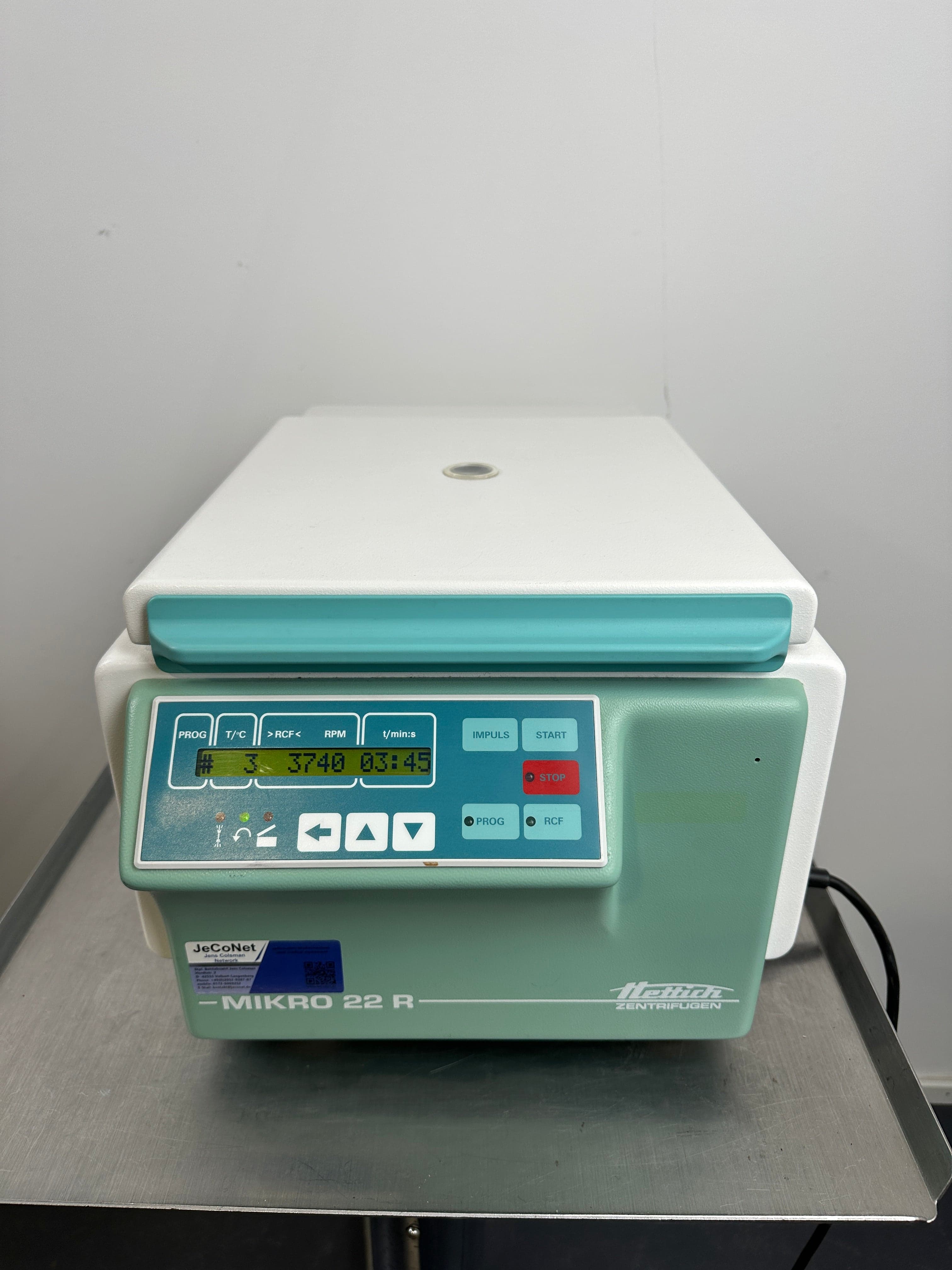 HETTICH Mikro 22R Laboratory centrifuge