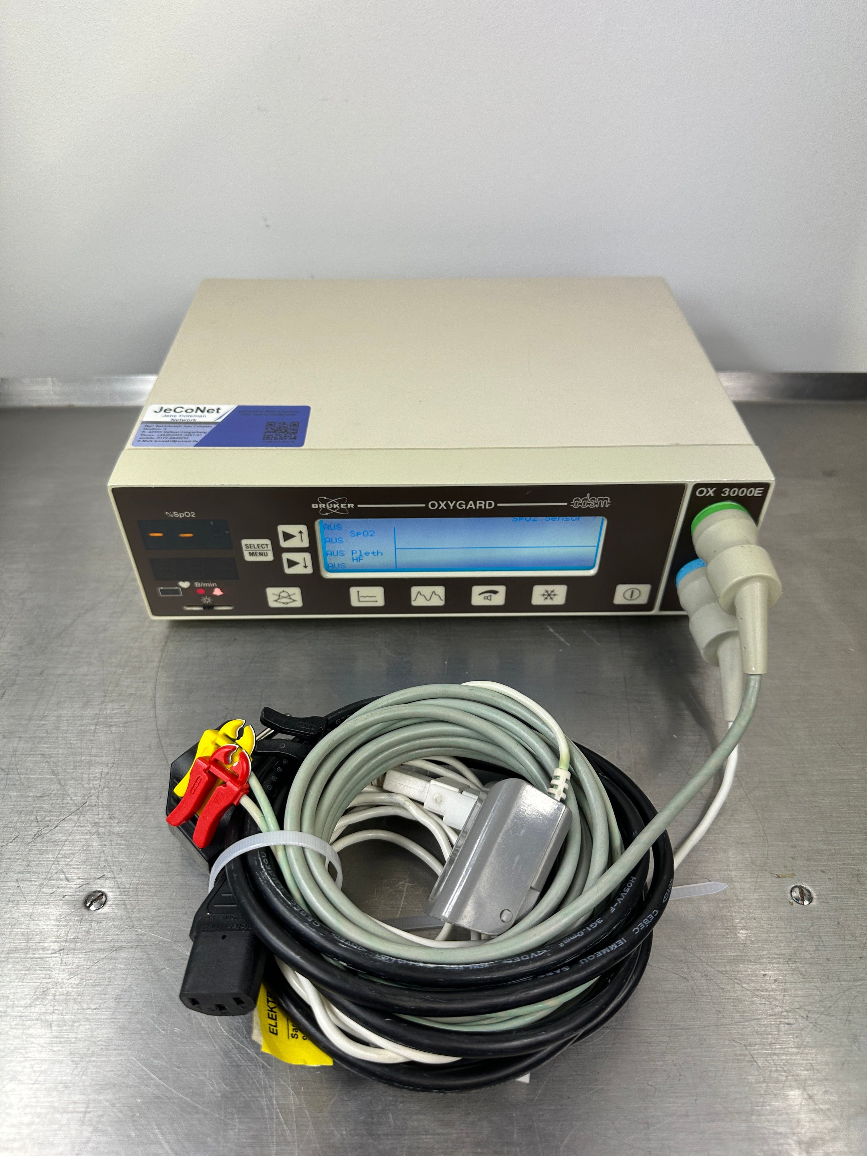 BRUKER Oxygard OX 3000E Oxygen Monitor