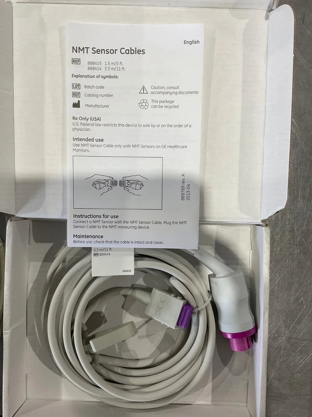 GE 888414 Medical Cable