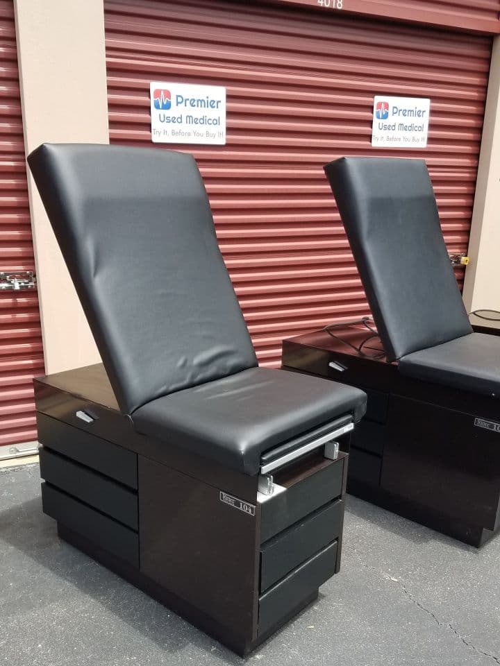 For Sale RITTER 104 Exam Table With New Black Upholstery Exam Table