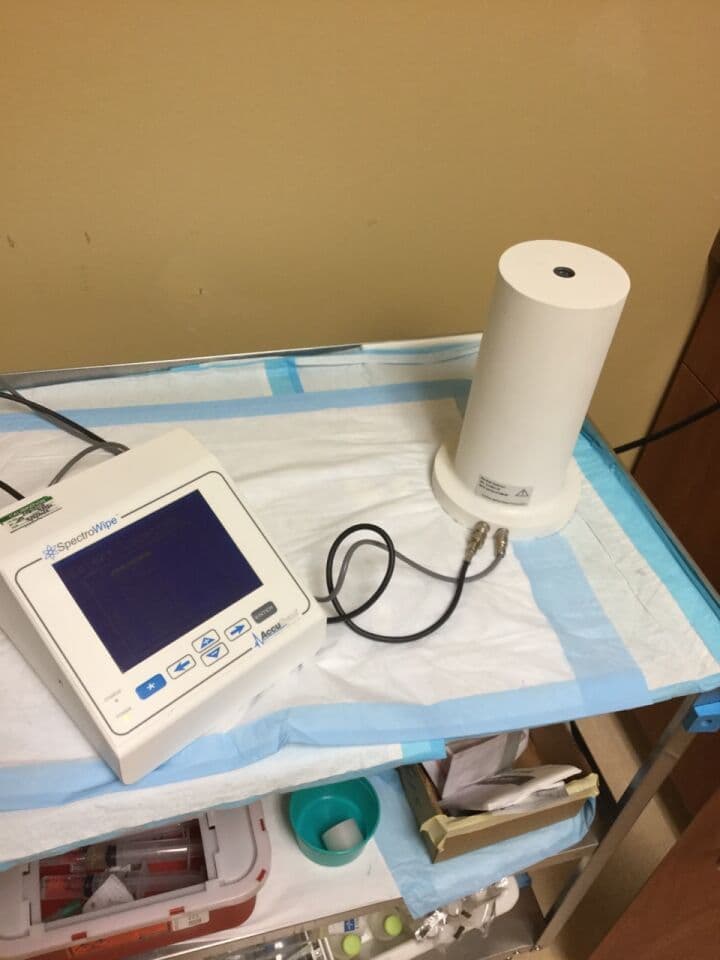For Sale ACCUSYNC MEDICAL RESEARCH CORPORATION Spectro Wipe Wipe Test Counting System