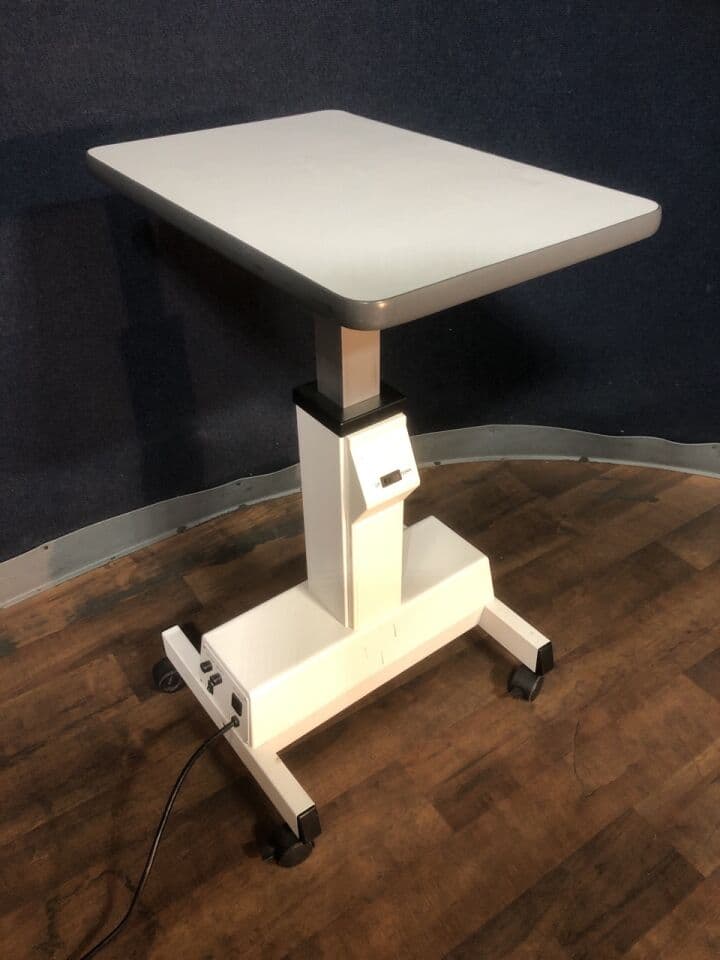 For Sale Mobile Power Slit Lamp Table: Top: 24 x 16