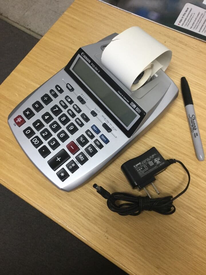 For Sale _X0010_CANON P23-DH V 10 key calculator