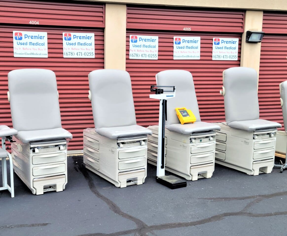 For Sale RITTER Midmark Exam Table Model 204 with New Graphite Upholstery Exam Table