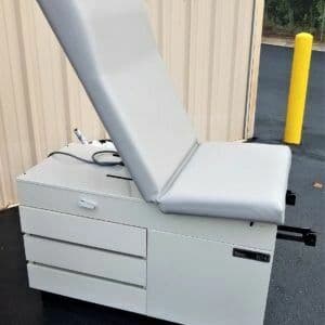For Sale RITTER Midmark 100 Exam Table with New Graphite Upholstery Exam Table