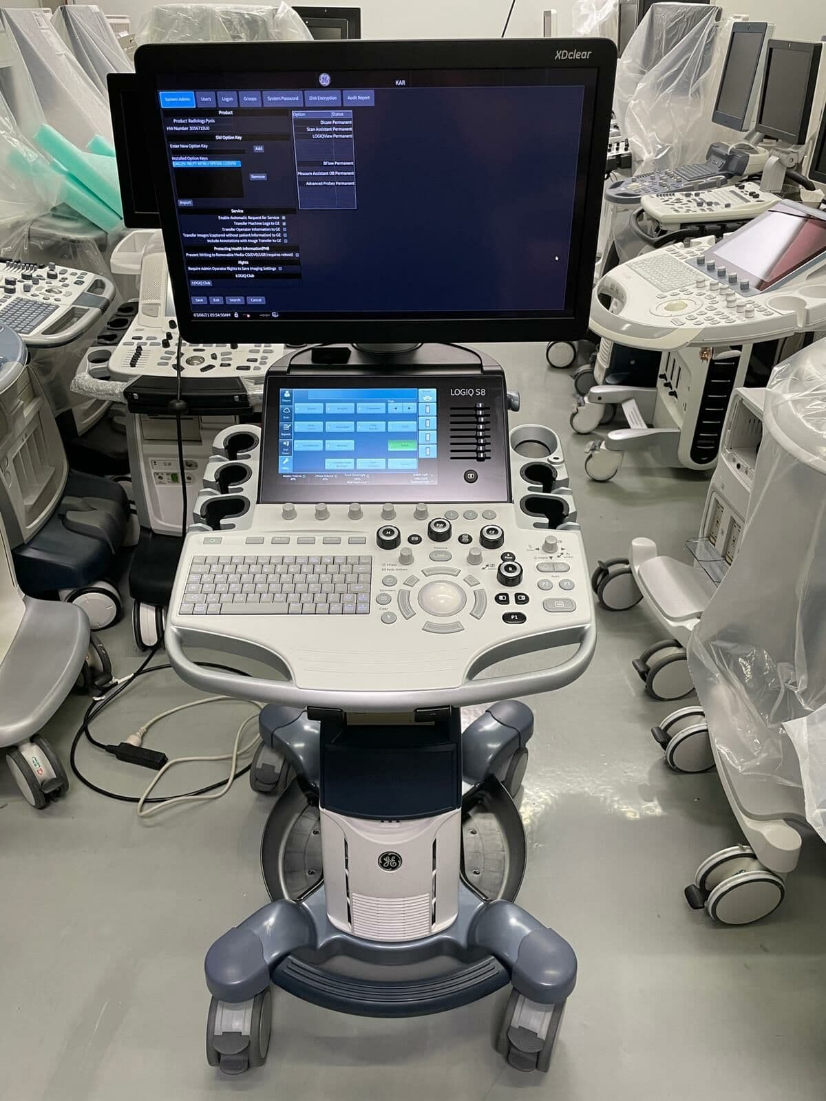 For Sale GE Logiq S8 R4 Ultrasound System Shared Service Ultrasound