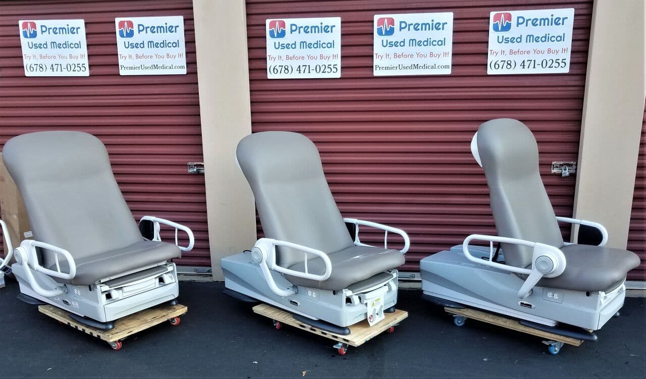 For Sale RITTER MIDMARK Power Exam Tables 626 with Original Tan Upholstery 650 lbs capacity Exam Table