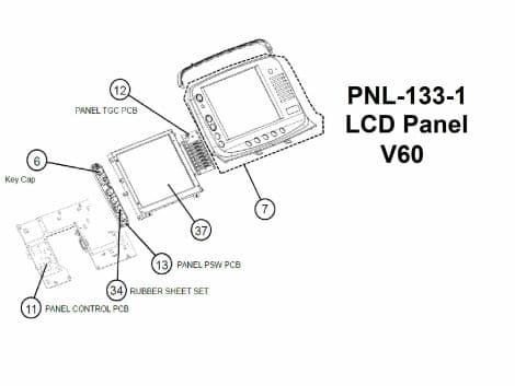 For Sale HITACHI PNL-133-1 for Arietta 60 LCD touch panel Ultrasound General Parts P/N PNL-133-1
