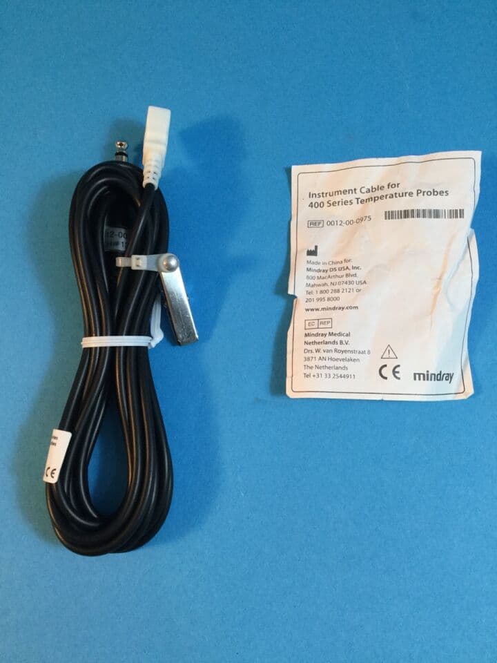 For Sale MINDRAY 0012-00-0975 TEMPERATURE PROBE INSTRUMENT CABLE