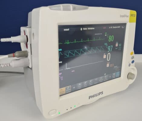 For Sale PHILIPS Intellivue MP30 with X2 / MP2 on back Monitor