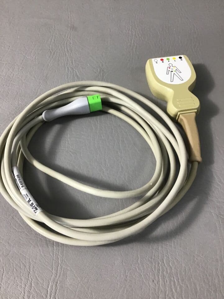 For Sale AMC 5-Lead ECG Trunk Cable: 5-Lead ECG Trunk Cable (some damage to lead port front piece)