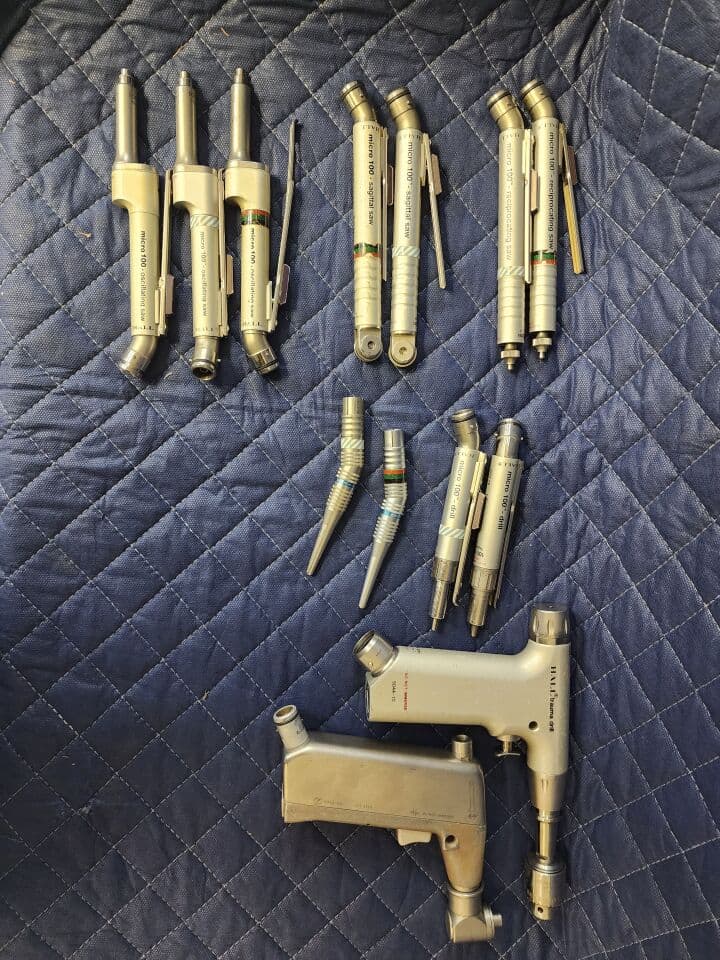 For Sale HALL Surgical Hand Motors: Drills Oscillating Saws Reciprocating saws 1 Micro 100 oscillating saw 5053-12 2 Micro 100 oscill