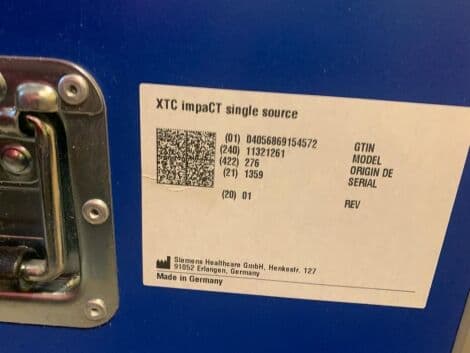 For Sale SIEMENS Xtc Impact Single Source Cooling Unit for Somatom X.cite Scanner CT Scanner