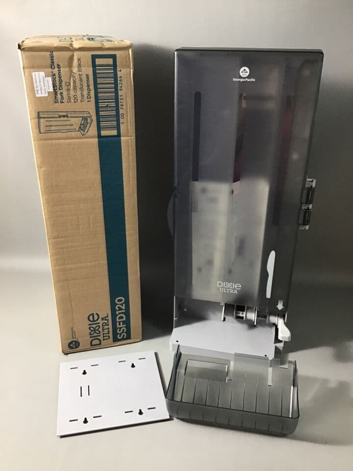 For Sale DIXIE SSKD120 Plastic Knife Utensil Dispenser, Lot of 12