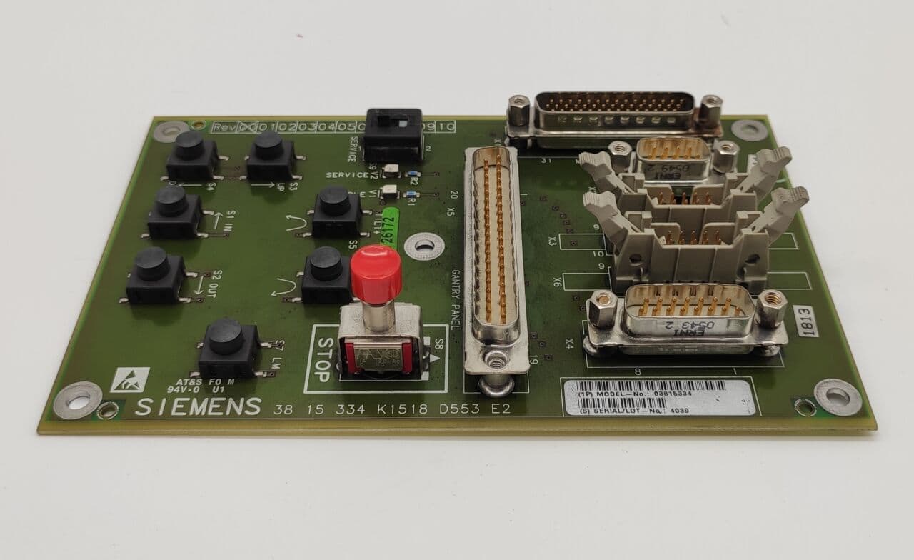 For Sale SIEMENS SOMATOM Emotion D553 CONNECT SERVICE BOARD CT Scanner Parts P/N 3815334