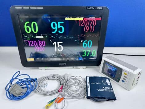 For Sale PHILIPS Intellivue MX800 with X2 Multiparameter Monitor