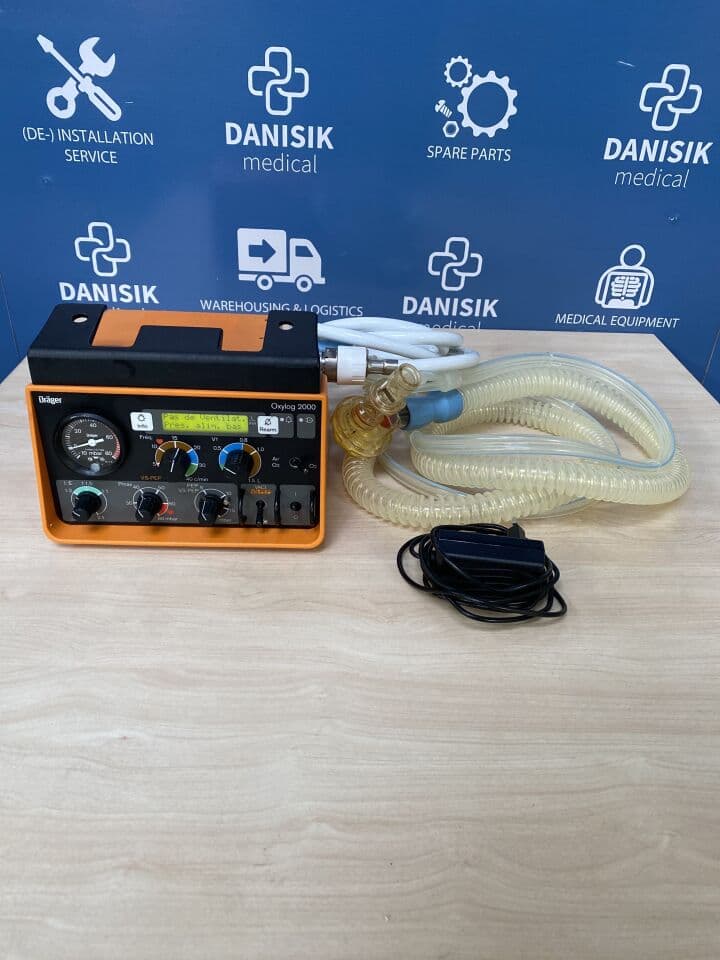 For Sale DRAEGER Oxylog 2000 Transport Ventilator