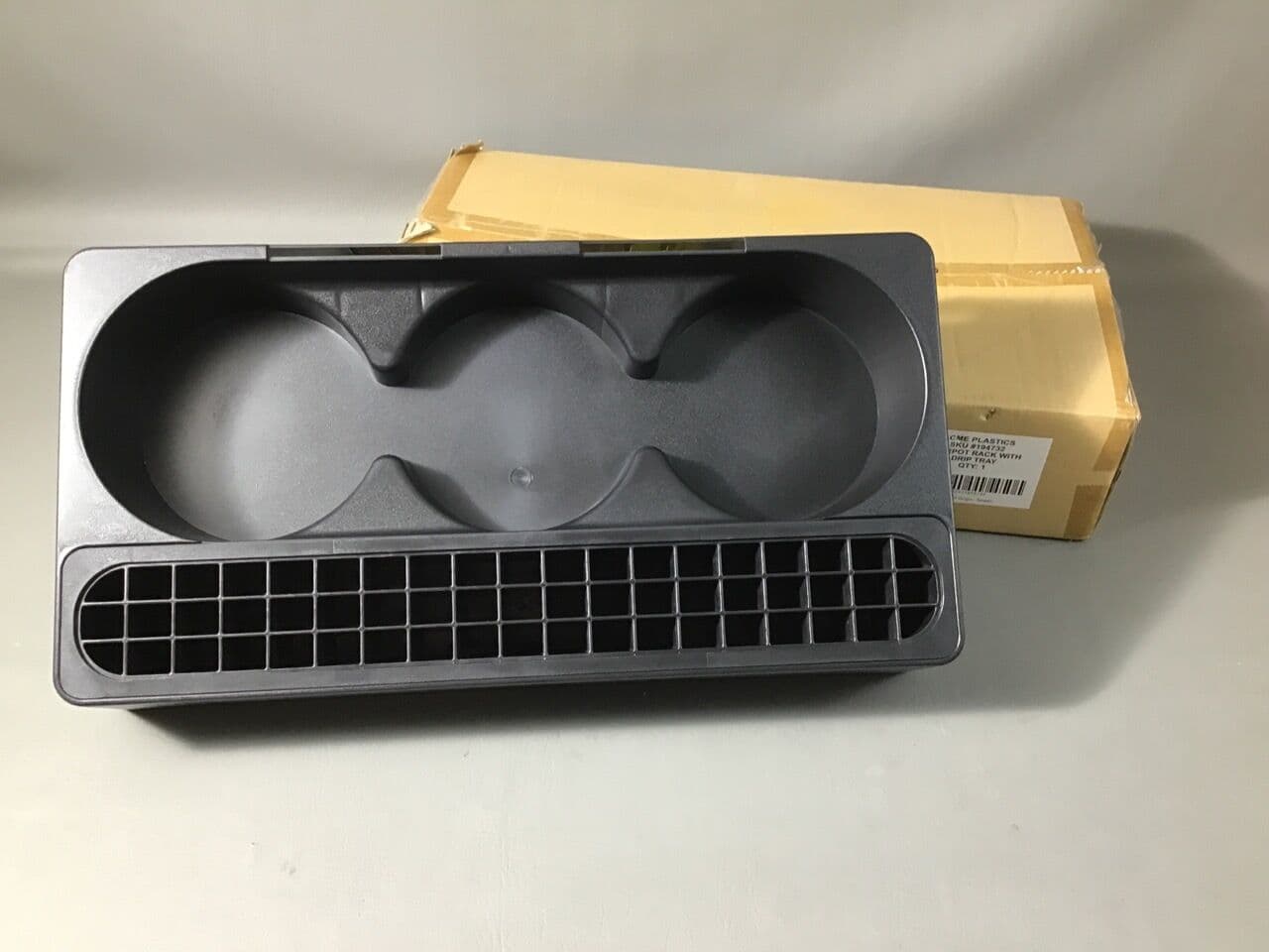 For Sale ACME PLASTICS SCI-194732 3 Space Airpot Rack with Drip Tray
