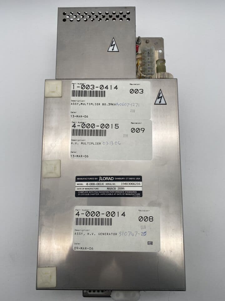 For Sale HOLOGIC Lorad M-IV HV Generator Mammo Unit Parts P/N 1-003-0414