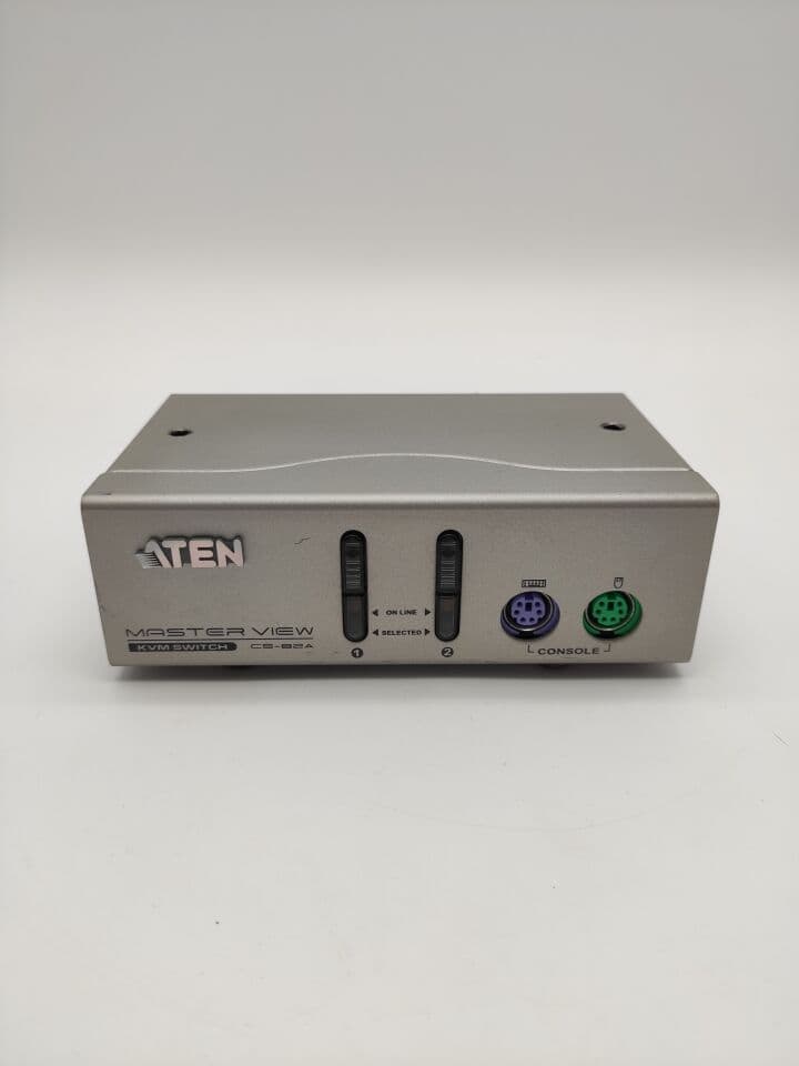 For Sale ATEN UNKOWN 2 PORT MASTER VIEW KVM SWITCH A-Scan Parts P/N CS-82A