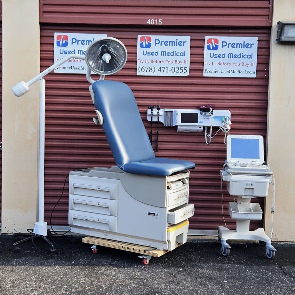 For Sale MIDMARK RITTER 604 w New Blue Denim Round Upholstery Exam Table