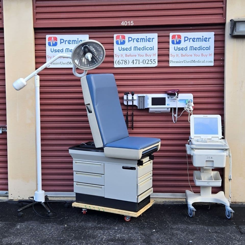 For Sale MIDMARK RITTER 404 w New Blue Denim Upholstery Exam Table