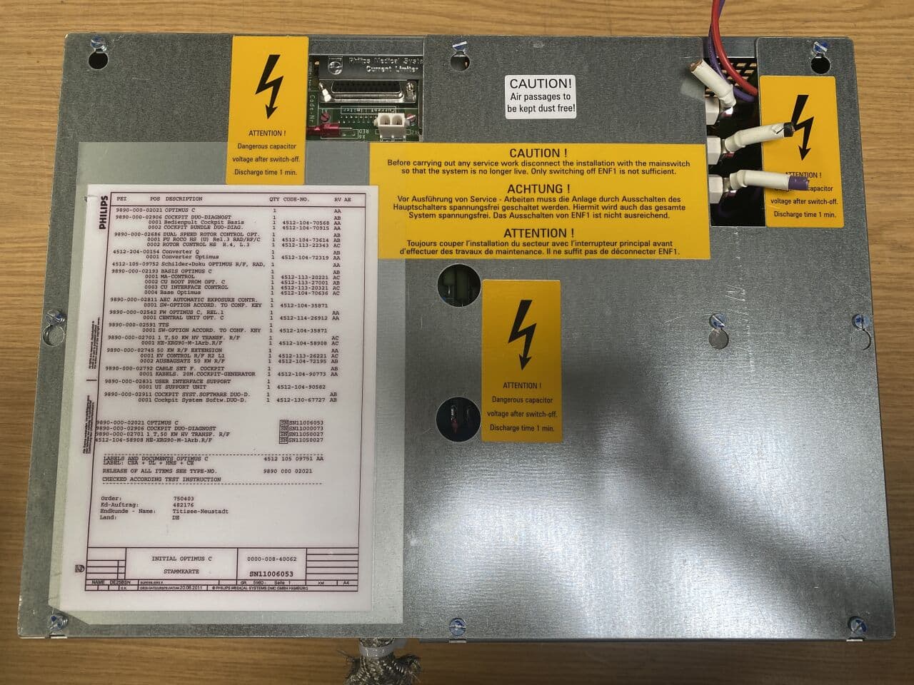 For Sale PHILIPS Allura FD20 Converter Q Cath Angio Lab Parts P/N 451220400154 / 451210472319