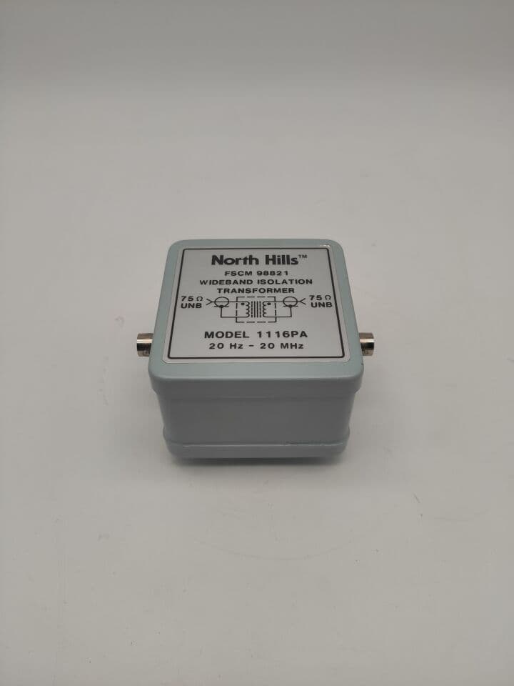 For Sale NORTH HILLS UNKOWN Wideband Isolation Transformer Parts P/N FSCM98821