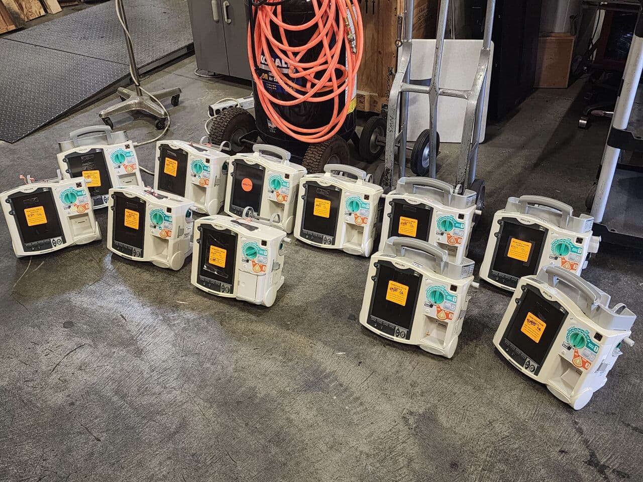 For Sale PHILIPS M3535A Defibrillator Lot of 11