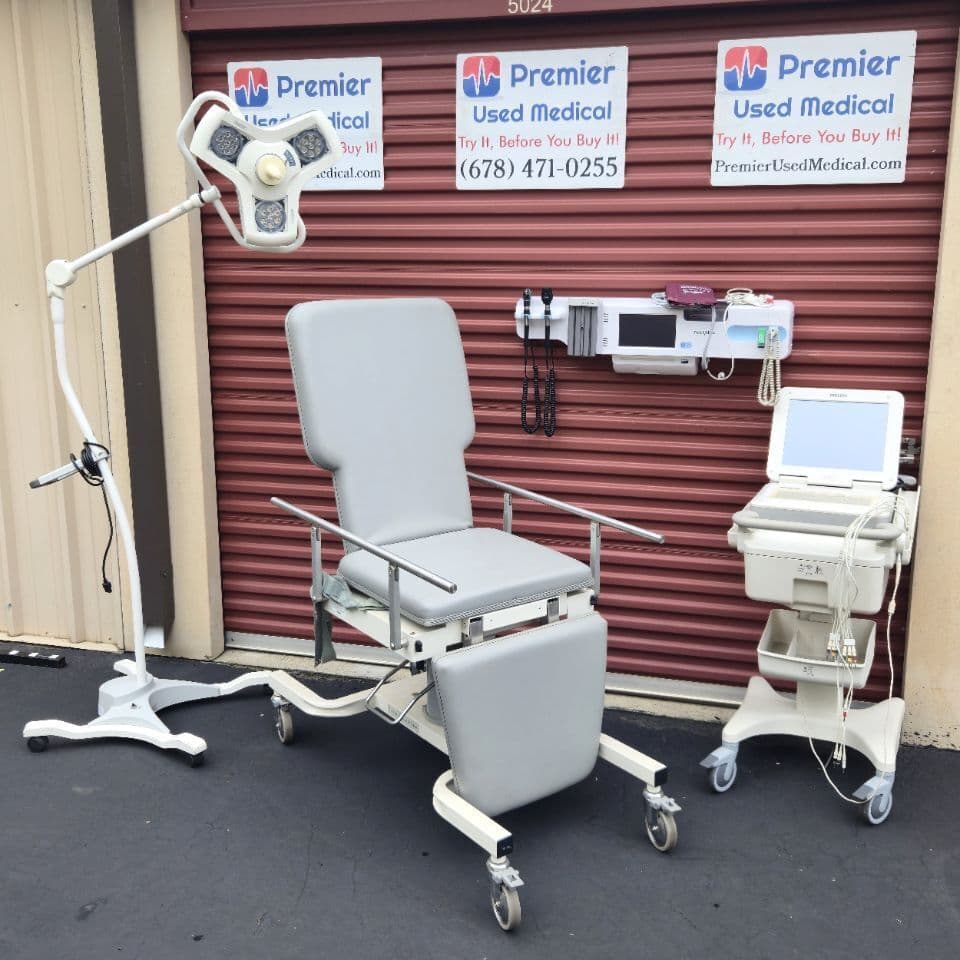 For Sale BIODEX Model 056-605 Manual w New Graphite Upholstery Ultrasound Table