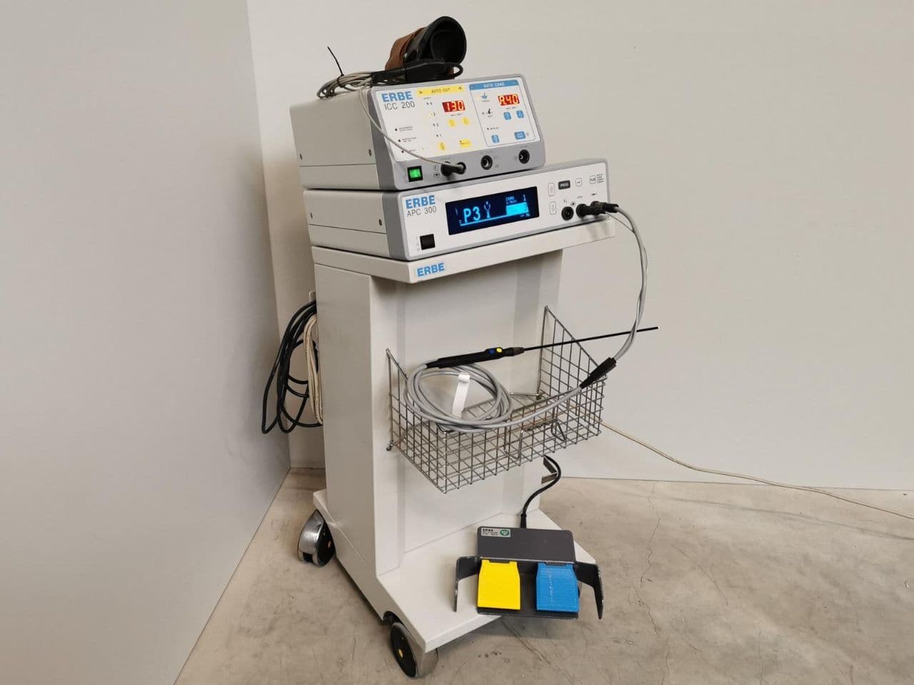 For Sale ERBE ICC 200 + APC 300 Electrosurgical Unit