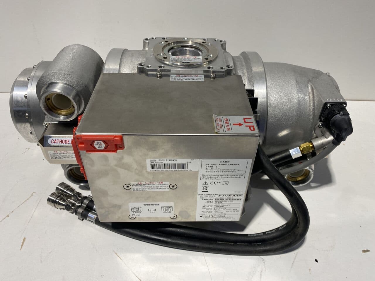 For Sale TOSHIBA Infinix X-ray Tube Assembly: ROTANODE DSRX series X-Ray Tube Parts P/N DSRX-T7345GFS