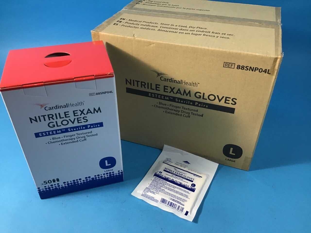 For Sale CARDINALHEALTH 88SNP04L Large Nitrile Exam Gloves