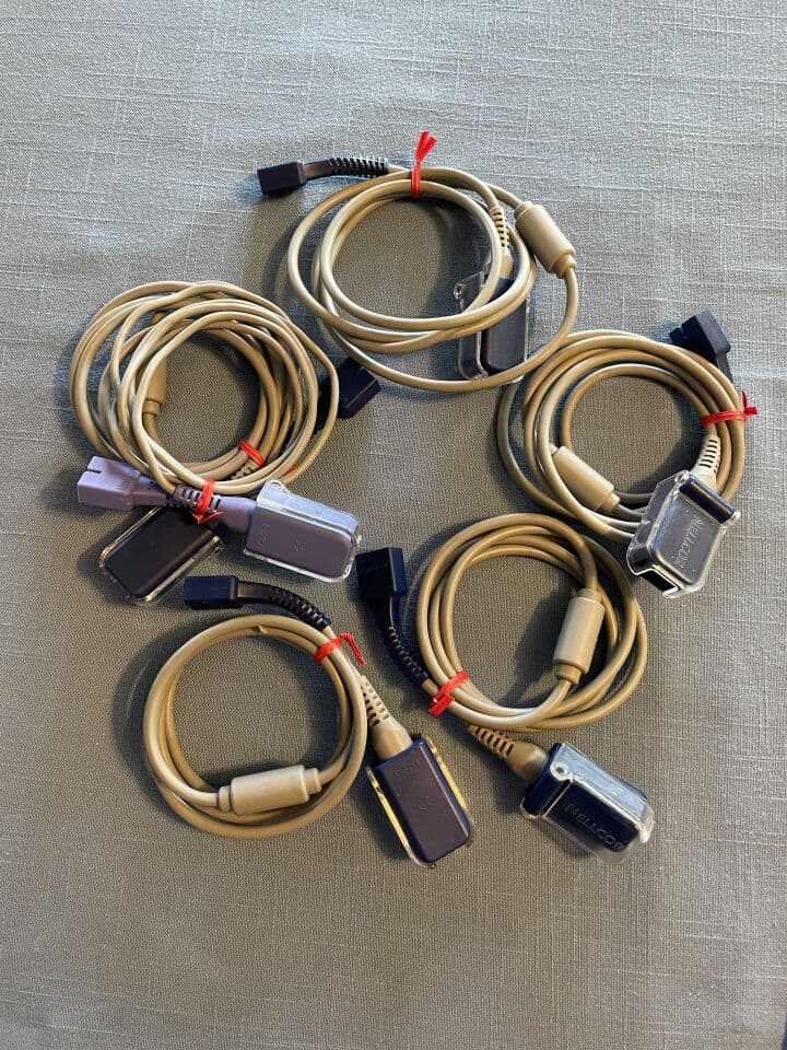 For Sale NELLCOR DEC-4 Pulse Ox Cable, Lot of 6