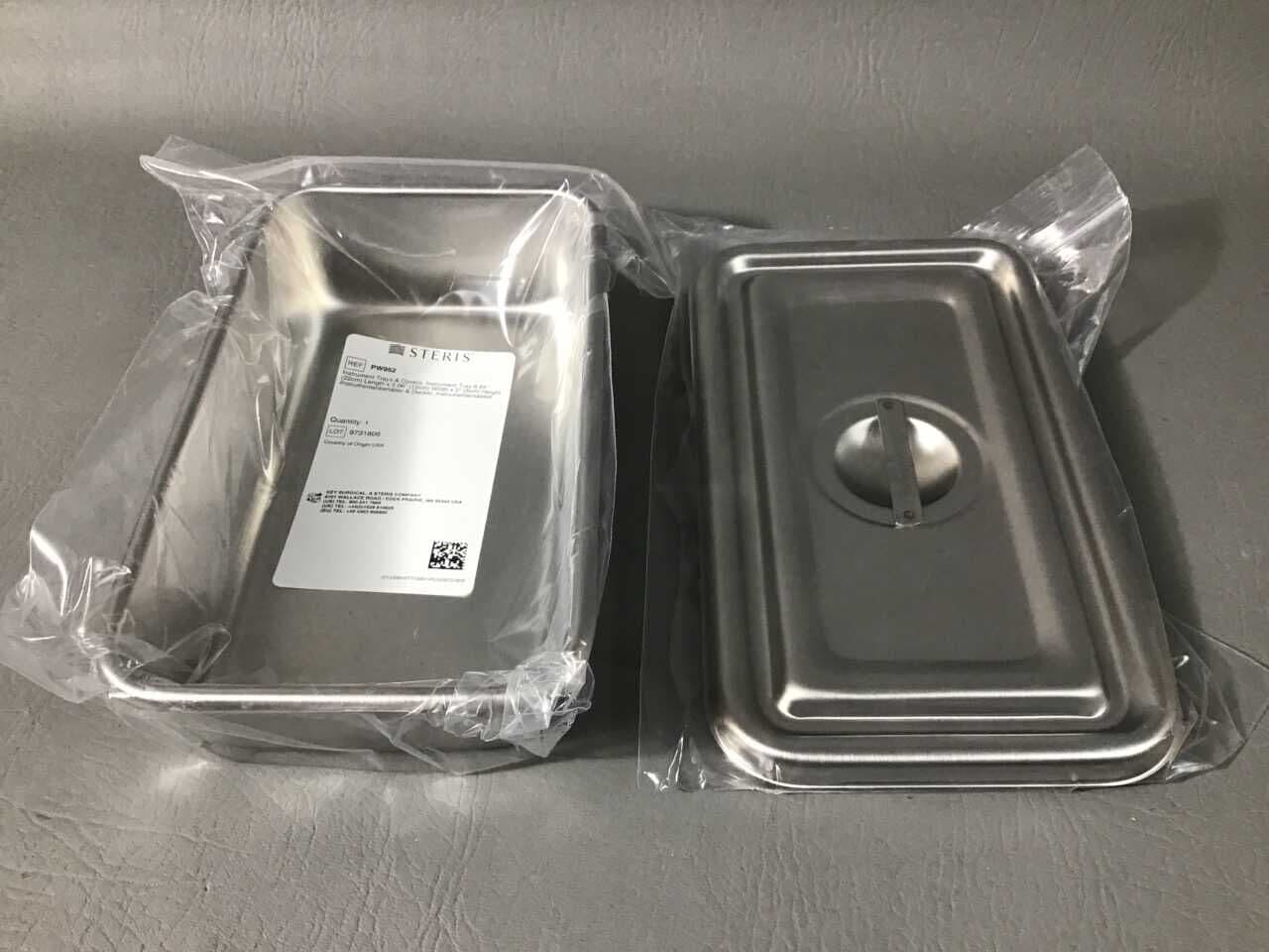 For Sale STERIS PW952 Stainless Tray with Lid, NEW